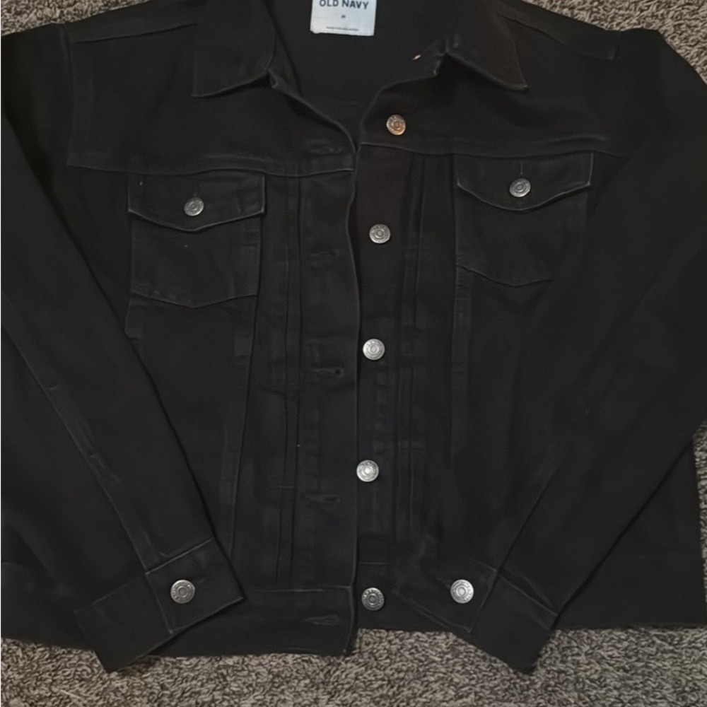 Old Navy Women's Black Denim Jacket